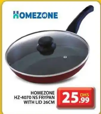 Grand Hyper Market HOMEZONE HZ-4070 NS FRYPAN WITH LID 26CM offer
