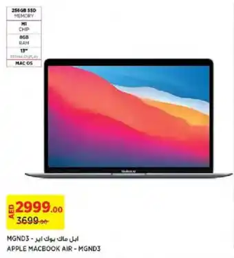 Géant APPLE MACBOOK AIR - MGND3 offer