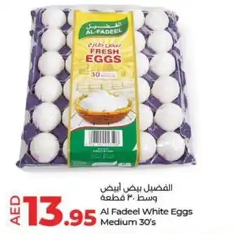 Lulu Hypermarket Al Fadeel White Eggs Medium 30s offer