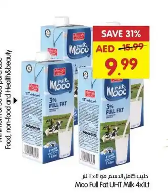 Gala Supermarket Moo Full Fat UHT Milk 4x1Lt offer