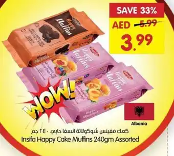 Gala Supermarket Insifa Happy Cake Muffins 240gm Assorted offer