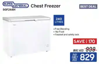 ECity SUPER GENERAL Chest Freezer offer