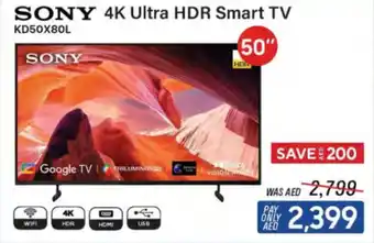 ECity SONY 4K Ultra HDR Smart TV offer
