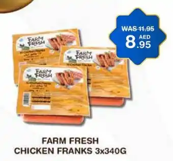 Choithrams FARM FRESH CHICKEN FRANKS 3x340G offer