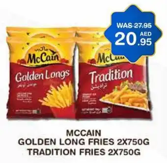 Choithrams MCCAIN GOLDEN LONG FRIES 2X750G TRADITION FRIES 2X750G offer