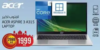 Safari Hypermarket ACER ASPIRE 3 A315 LAPTOP offer