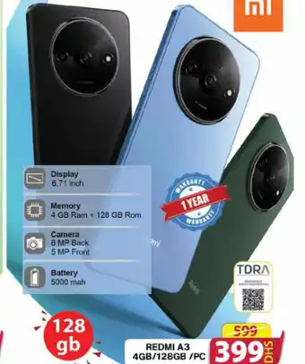 Grand Hyper Market REDMI A3 4GB/128GB/PC offer
