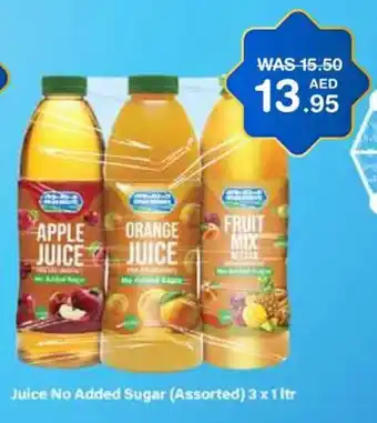 Choithrams Juice No Added Sugar (Assorted) 3 x 1Ltr offer