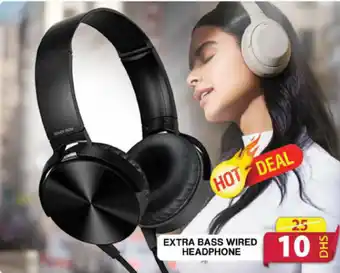 Grand Hyper Market EXTRA BASS WIRED HEADPHONE offer