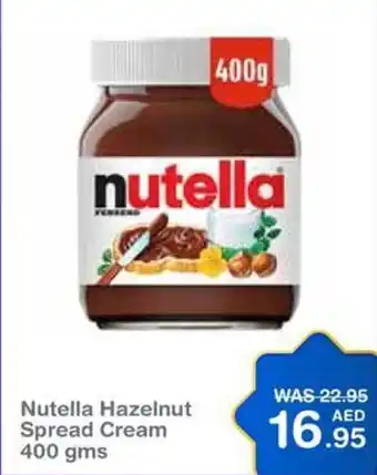 Choithrams Nutella Hazelnut Spread Cream 400 gms offer