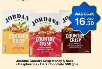 Choithrams Jordans Country Crisp Honey & Nuts / Raspberries / Dark Chocolate 500 gms offer