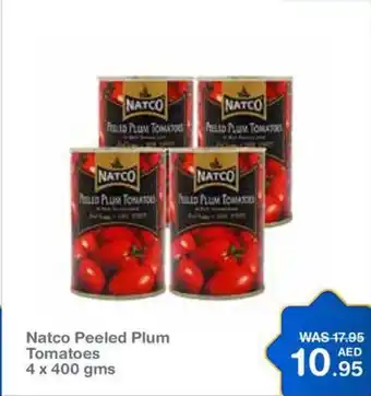 Choithrams Natco Peeled Plum Tomatoes 4 x 400 gms offer