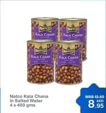 Choithrams Natco Kala Chana in Salted Water 4 x 400 gms offer