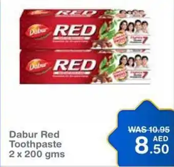 Choithrams Dabur Red Toothpaste 2 x 200gms offer