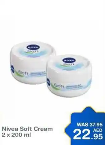 Choithrams Nivea Soft Cream 2 x 200 ml offer