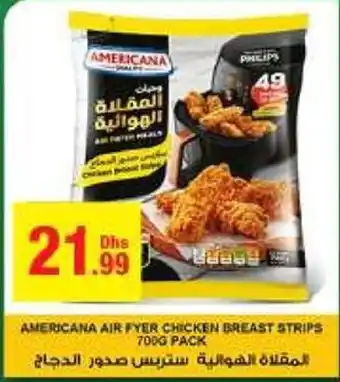 Emirates Co-op AMERICANA AIR FYER CHICKEN BREAST STRIPS 700G PACK offer