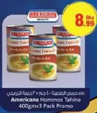 Emirates Co-op Americana Hommos Tahina 400gmx3 Pack Promo offer