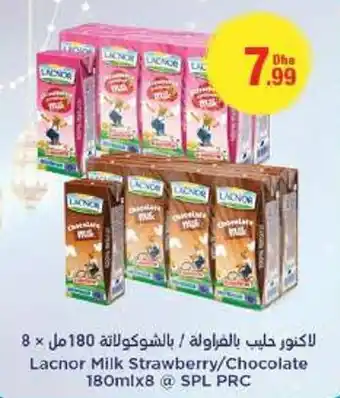 Emirates Co-op Lacnor Milk Strawberry/Chocolate 180mlx8 offer