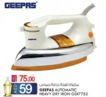 KM Trading GEEPAS AUTOMATIC HEAVY DRY IRON GDI7752 offer