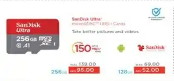 Lulu Hypermarket SanDisk Ultra microSDXC UHS-I Cards offer
