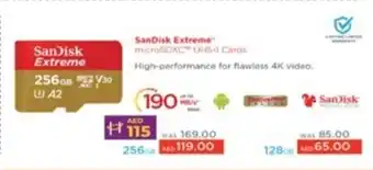 Lulu Hypermarket SanDisk Extreme microSDXC UHS-I Cards offer