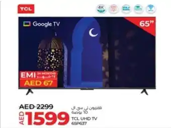 Lulu Hypermarket TCL UHD TV 65P637 offer