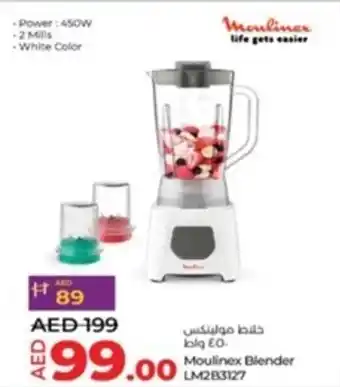 Lulu Hypermarket Moulinex Blender LM283127 offer