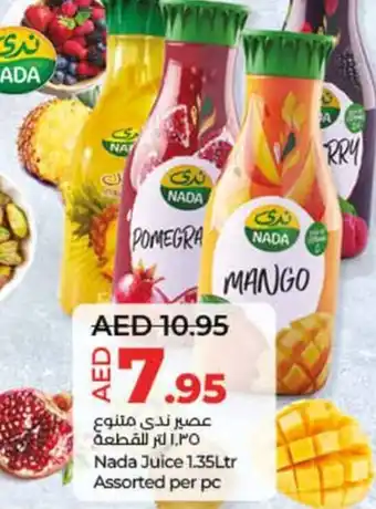 Lulu Hypermarket Nada Juice 1.35Ltr Assorted per pc offer