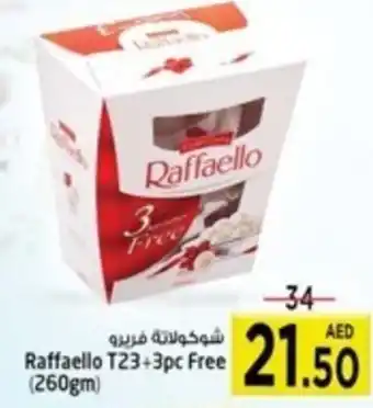 Safari Hypermarket Raffaello T23+3pc Free 260gm offer