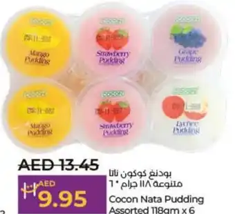Lulu Hypermarket Cocon nata pudding assorted 118gm x6 offer