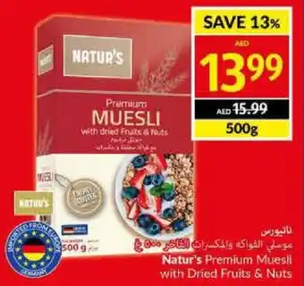 Viva Natur's Premium Muesli with Dried Fruits & Nuts 500g offer
