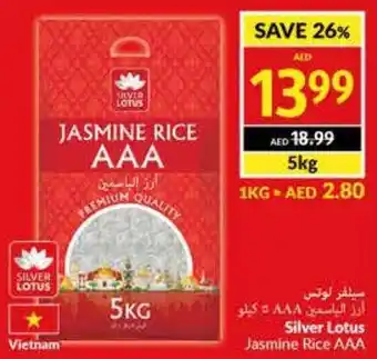 Viva Silver Lotus Jasmine Rice AAA 5kg offer