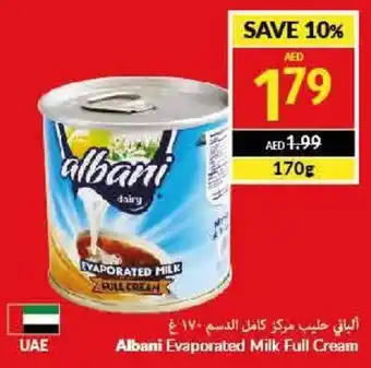 Viva Albani Evaporated Milk Full Cream 170g offer