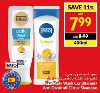 Viva Ego Daily Wash Conditioner / Anti Dandruff Citrus Shampoo 400mL offer