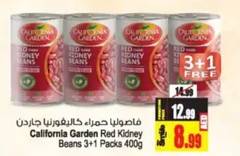 Ansar Mall California Garden Red Kidney Beans 3+1 Packs 400g offer