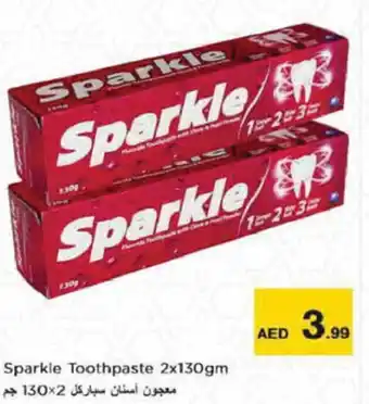 Nesto Sparkle Toothpaste 2x130gm offer