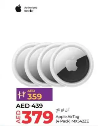 Lulu Hypermarket Apple AirTag 4 Pack MX542ZE offer