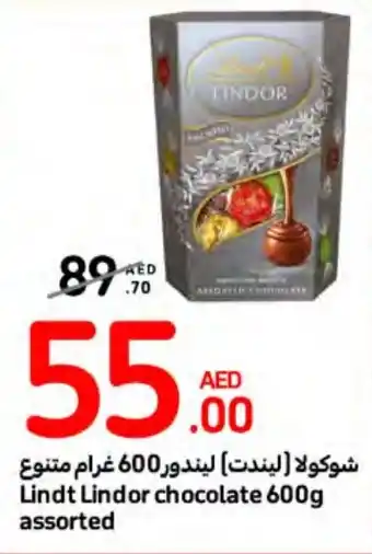 Carrefour Lindt Lindor chocolate 600g assorted offer