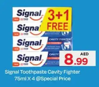 Nesto Signal Toothpaste Cavity Fighter 75ml X 4 offer
