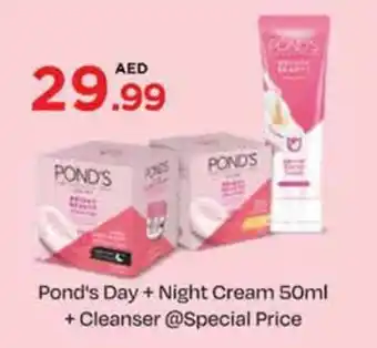 Nesto Pond's Day + Night Cream 50ml + Cleanser offer