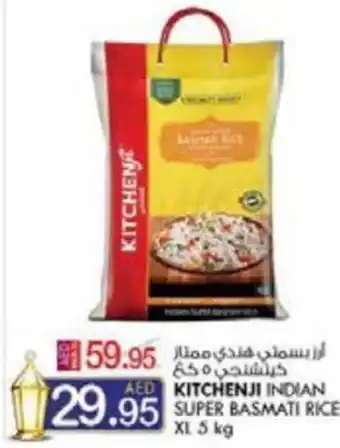 KM Trading KITCHENJI INDIAN SUPER BASMATI RICE XL 5 kg offer