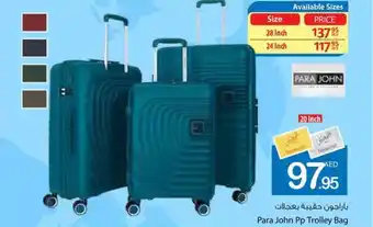 Ajman Market Para John Pp Trolley Bag 20 Inch offer
