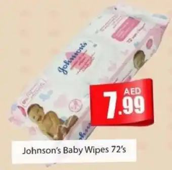 Johnsons Baby Wipes 72s