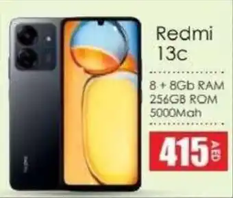 Amber Redmi 13c 8+ 8Gb RAM 256GB ROM 5000Mah offer