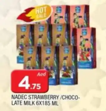Al Madina NADEC STRAWBERRY CHOCO LATE MILK 6X185 ML offer