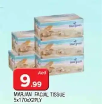 Al Madina MARJAN FACIAL TISSUE 5x170xX2PLY offer