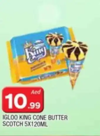 Al Madina IGLOO KING CONE BUTTER SCOTCH 5X120ML offer