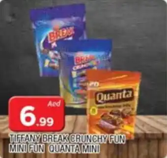 Al Madina TIFFANY BREAK CRUNCHY FUN MINI FUN QUANTA MINI offer