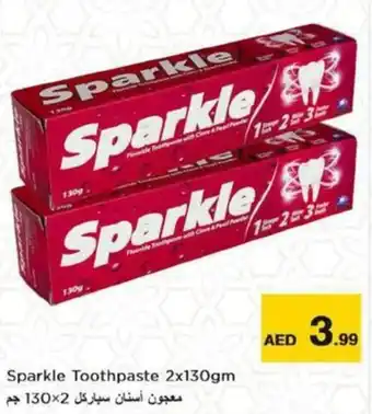 Nesto Sparkle Toothpaste 2x130gm offer
