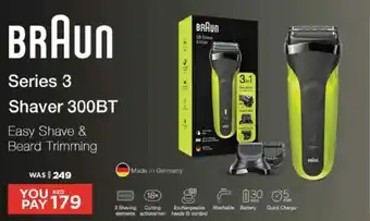 Nesto BRAUN Series 3 Shaver 300BT offer